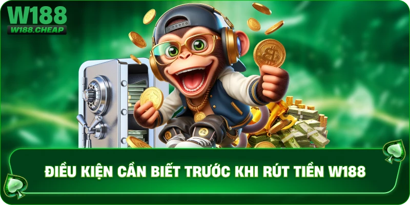 Điều kiện cần biết trước khi rút tiền W188
